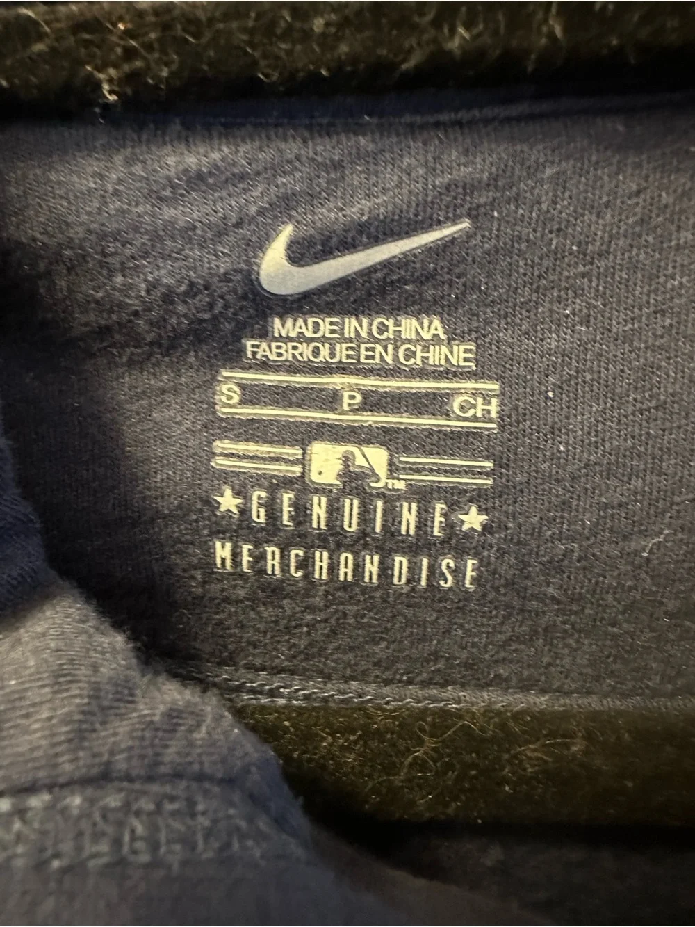 Nike women's Navy Yankees Full-Zip Hoodie size S